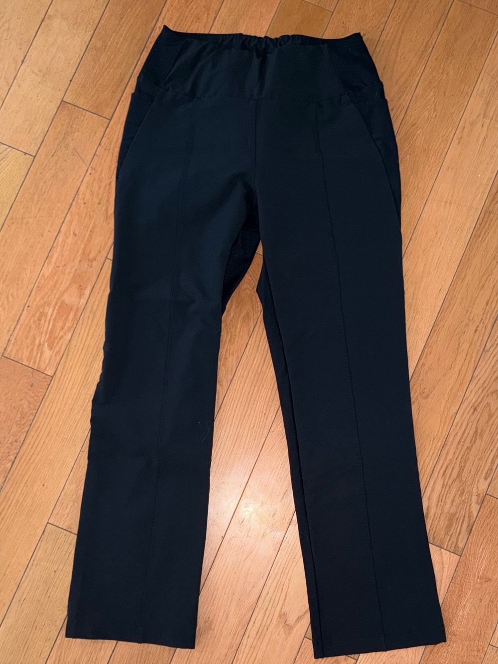 Avalanche Black Active Leggings with Elastic Waistband